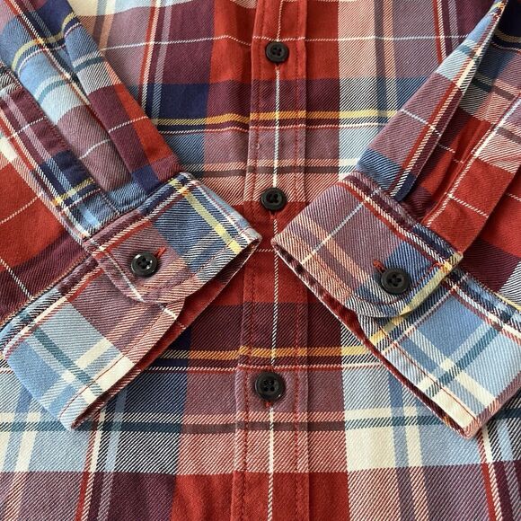 J Crew Sportsmens Outfitters Midweight Plaid Flannel Shirt Mens‎ Size XL G6941 - Picture 4 of 11